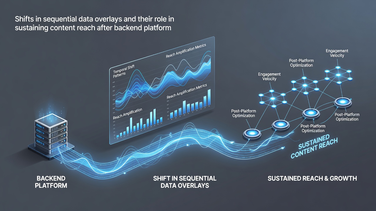 Diagram illustrating data flow through sequential overlays before and after a backend platform adjustment